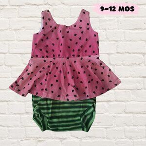 Watermelon Puplum & Bummie Outfit